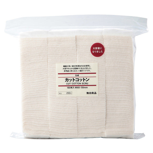 180Pcs/Pack Skin Care Original Japan Muji Organic Facial Cotton Pad Makeup Remover Cotton Beauty Healthy