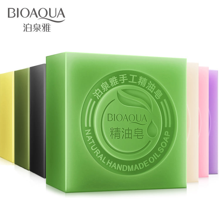 100g Natural Organic Green  Charcoal Whitening Handmade Soap Lightening Skin Remove Acne Moisturizing Cleansing Bath Soap