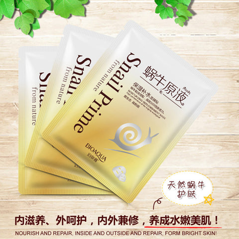 Face Beauty Care Snail Prime Facial Mask Anti Aging Anti Wrinkle Brightening Hydrating Moisturizing BIOAQUA